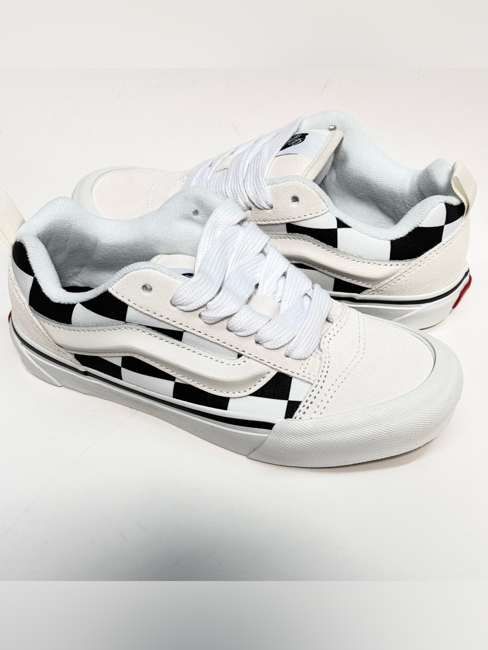 Vans Mega Check Blanc de Blanc/Blac - 4 Men (5.5 Women)